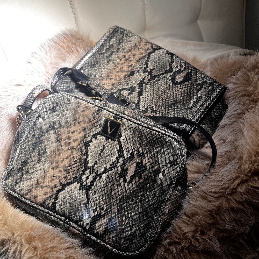 Victoria's Secret snake scale, purse, and Crossbody purse